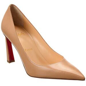 NIB Christian Louboutin Condora Nude 85 Leather Pump, EU 39, #1230562, Retired